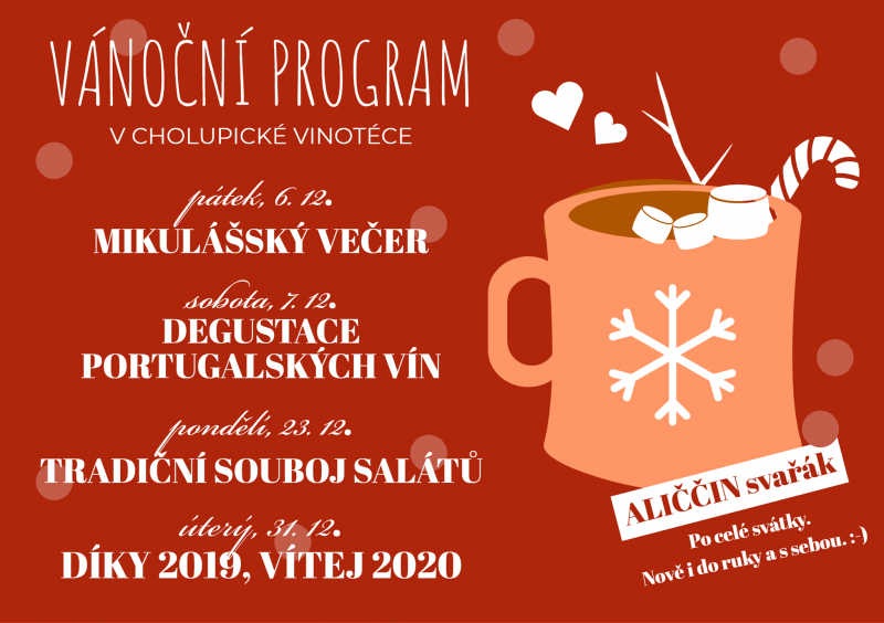 Program Vánočních akcí Program Vánočních akcí